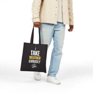 I Take Weather Cirrusly Tote Bag - Black - Image 3