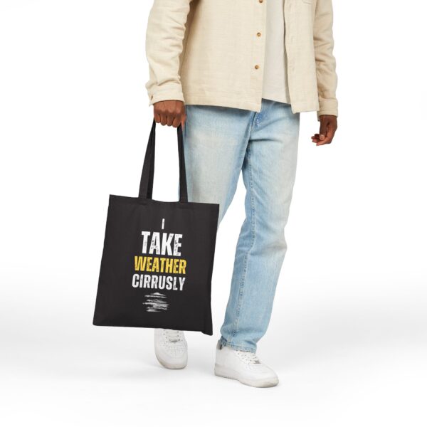 I Take Weather Cirrusly Tote Bag - Black - Image 3