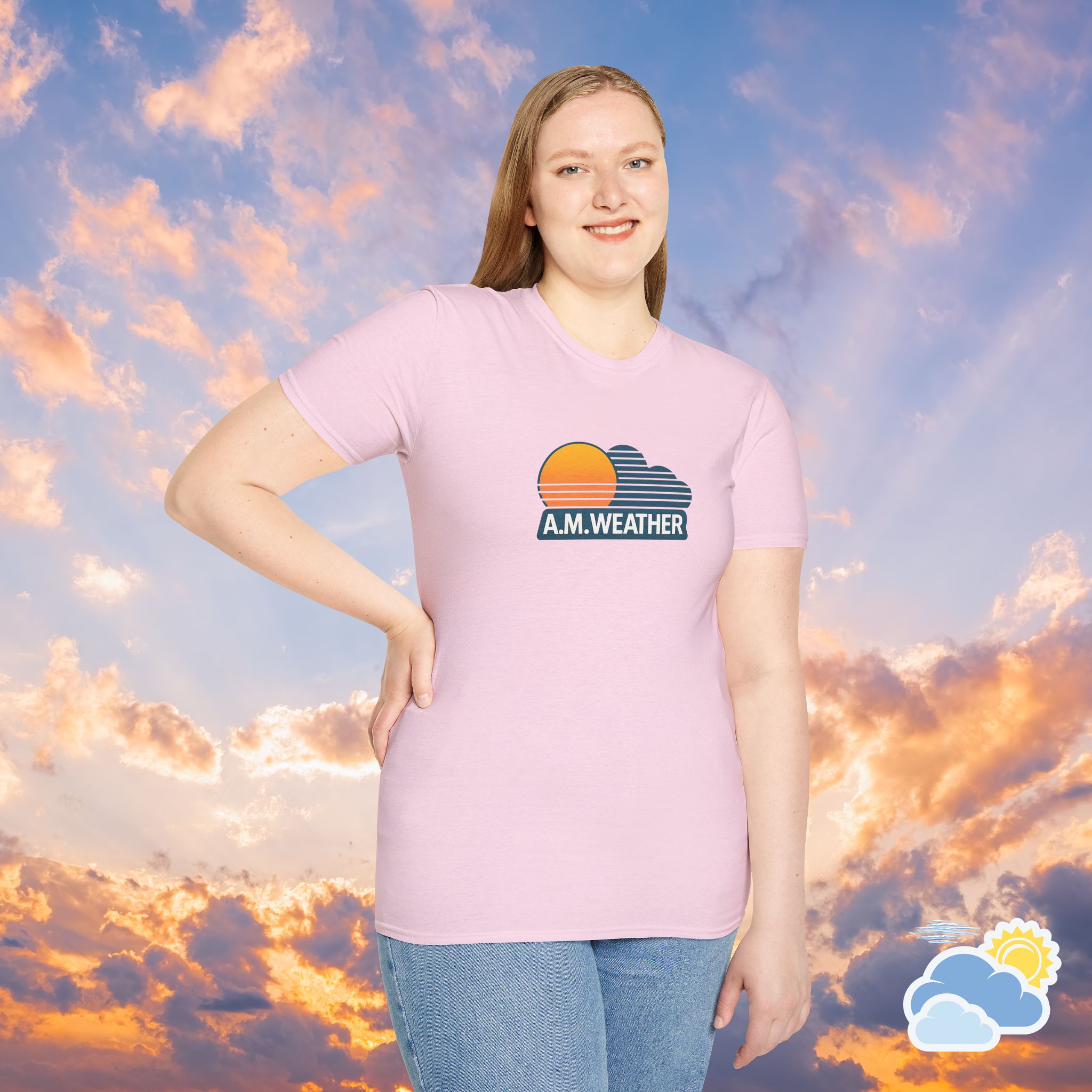 AM Weather Unisex T-Shirt (Softstyle) - Image 5