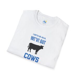 We’ve Got Cows Unisex T-Shirt (Softstyle, White) - Image 3