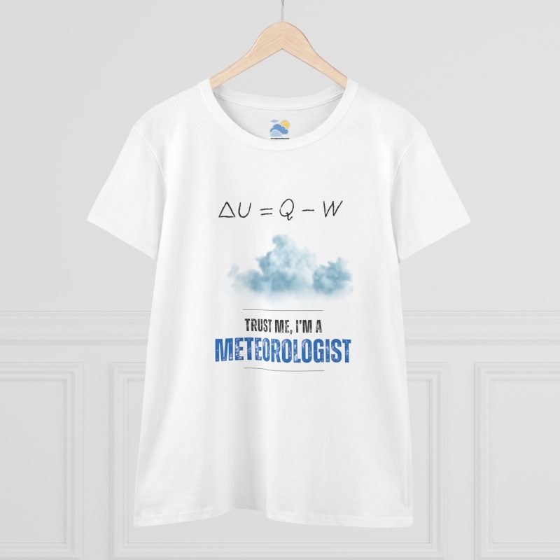Trust Me I'm a Meteorologist Women's T-Shirt (Midweight Cotton)
