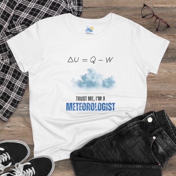 Trust Me I'm a Meteorologist Women's T-Shirt (Midweight Cotton) - Image 1