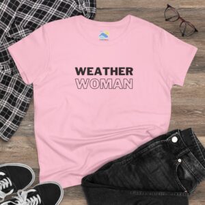 Weather Woman Women's T-Shirt (Midweight Cotton) - Image 4
