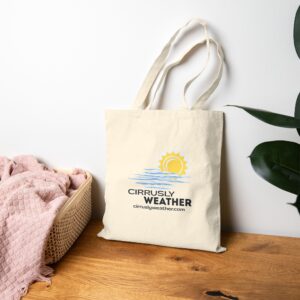 Cirrusly Weather Logo Tote Bag - Natural - Image 2