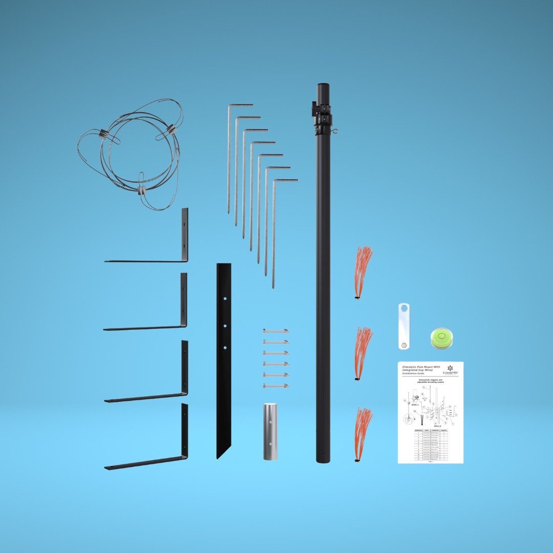 Climalytic Pole Mount with Guy Wires