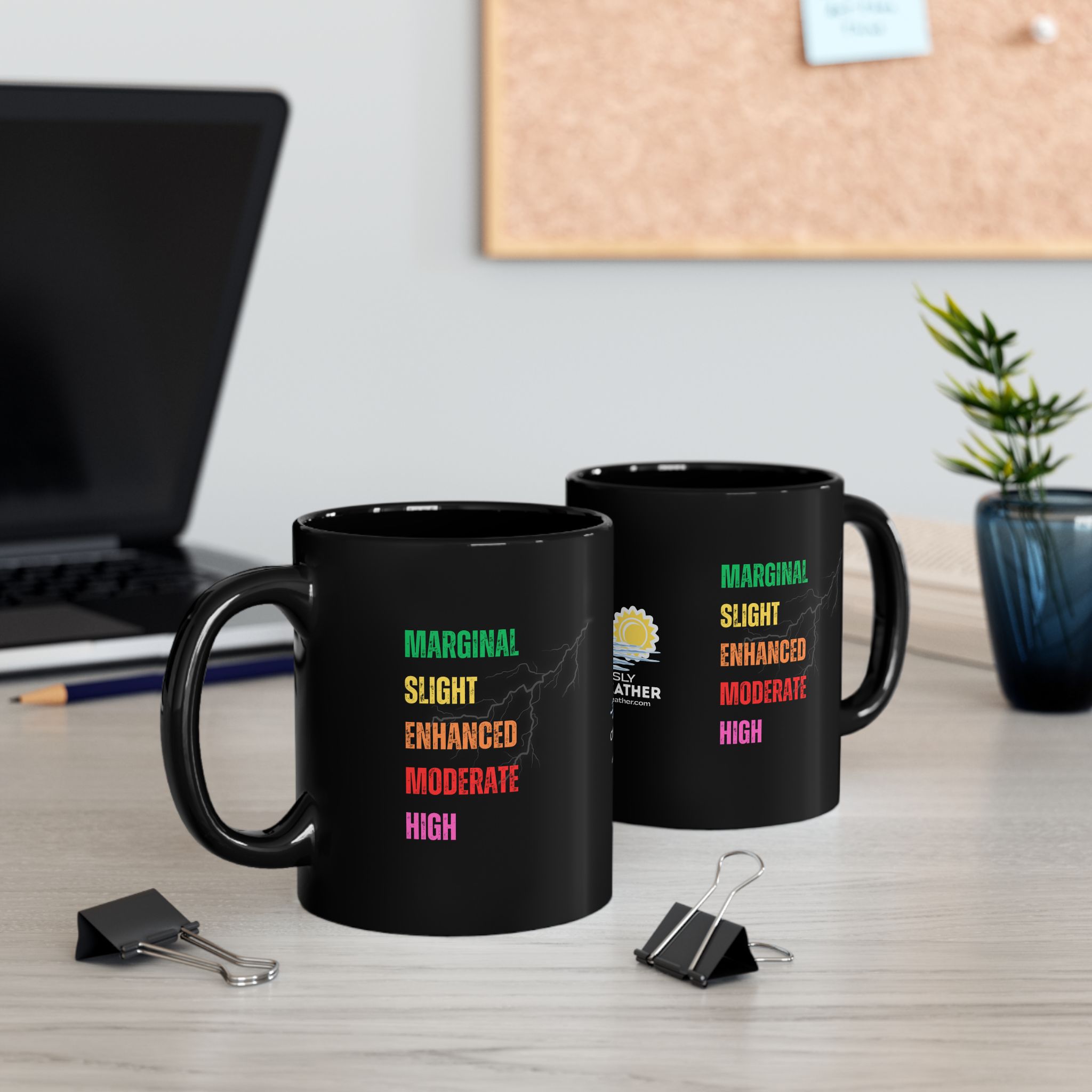 SPC Convective Outlook Scale Mug - Black - Image 1