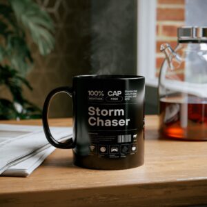 Storm Chaser Coffee Mug - Black - Image 3