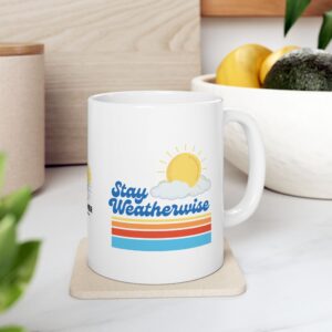 Stay Weatherwise Mug - Ceramic, White - Image 1