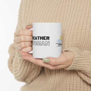 Weather Woman Ceramic Mug - White - Image 3