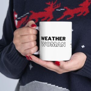 Weather Woman Ceramic Mug - White - Image 2