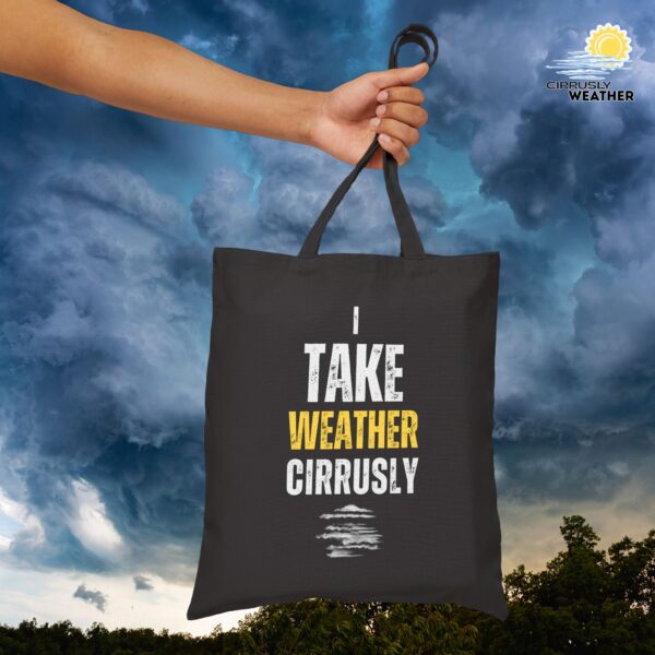 I Take Weather Cirrusly Tote Bag - Black - Image 1