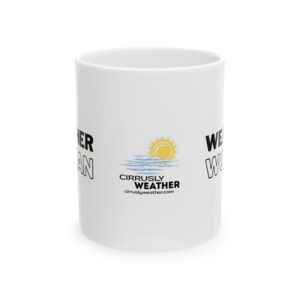 Weather Woman Ceramic Mug - White - Image 4