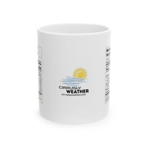 Meteorologist Nutrition Facts Mug - Ceramic, White - Image 3