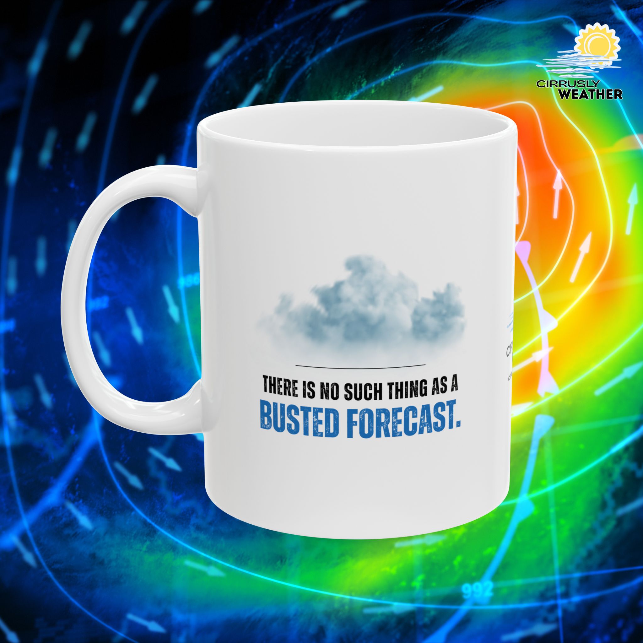 No Such Thing as a Busted Forecast Mug - White - Image 1