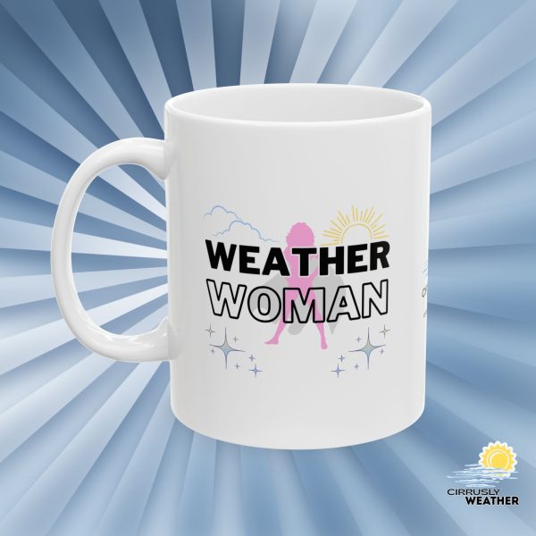 Weather Woman Ceramic Mug - White