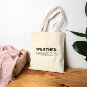 Weather Woman Tote Bag - Natural - Image 3