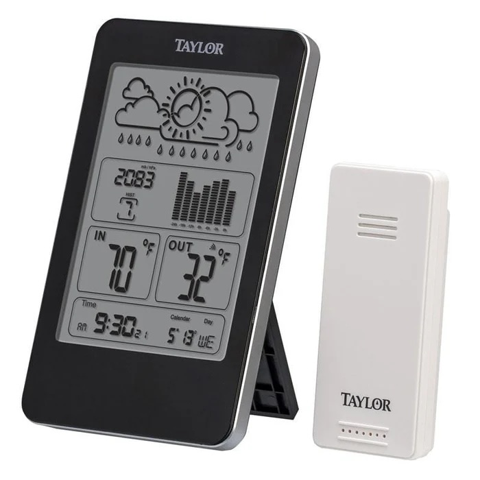 Taylor Wireless Indoor and Outdoor Thermometer with Barometer