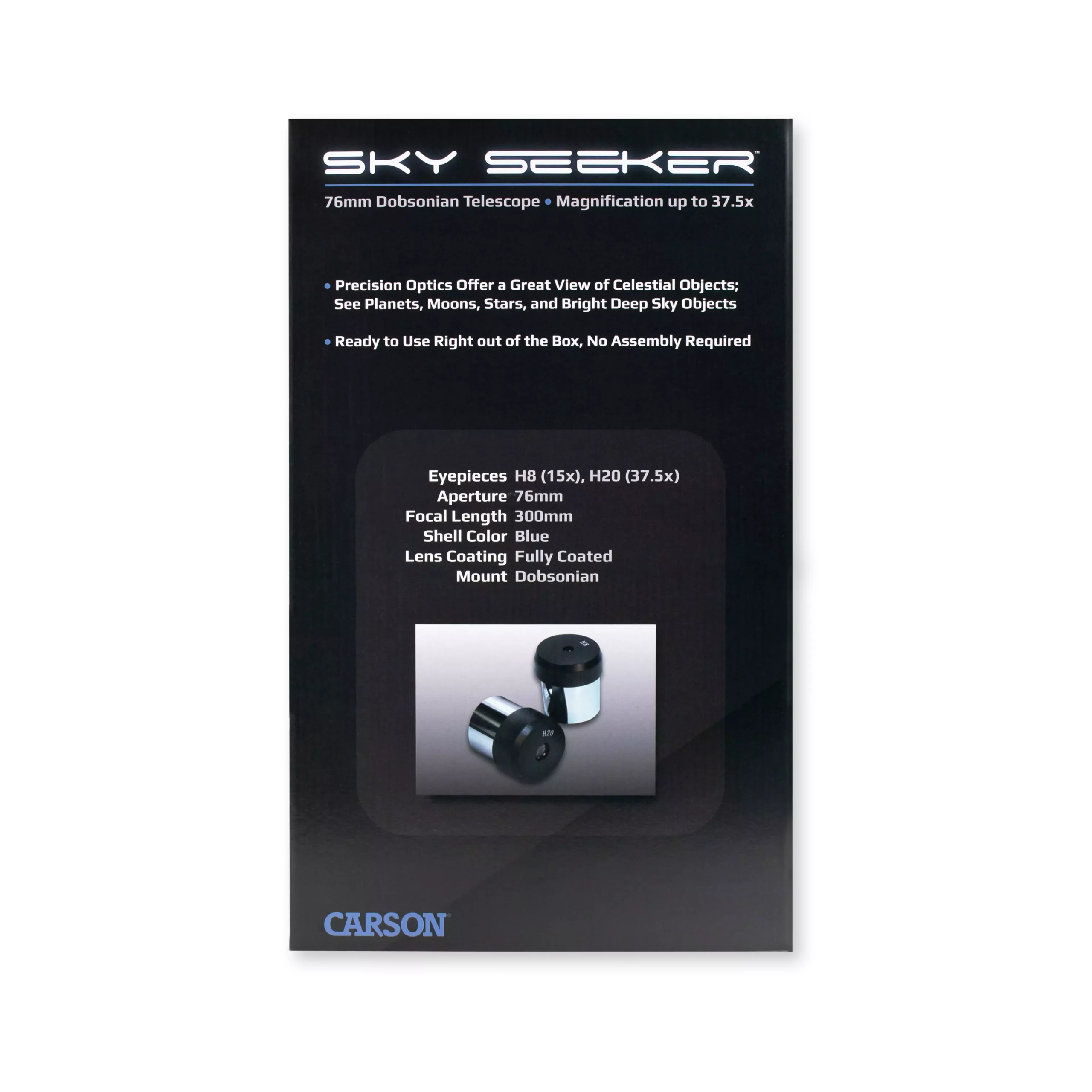 Carson SkySeeker JC-200 Newtonian Reflector Telescope