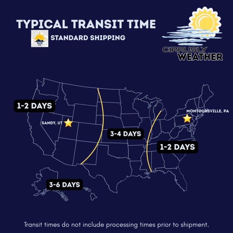 Sun Co typical transit times