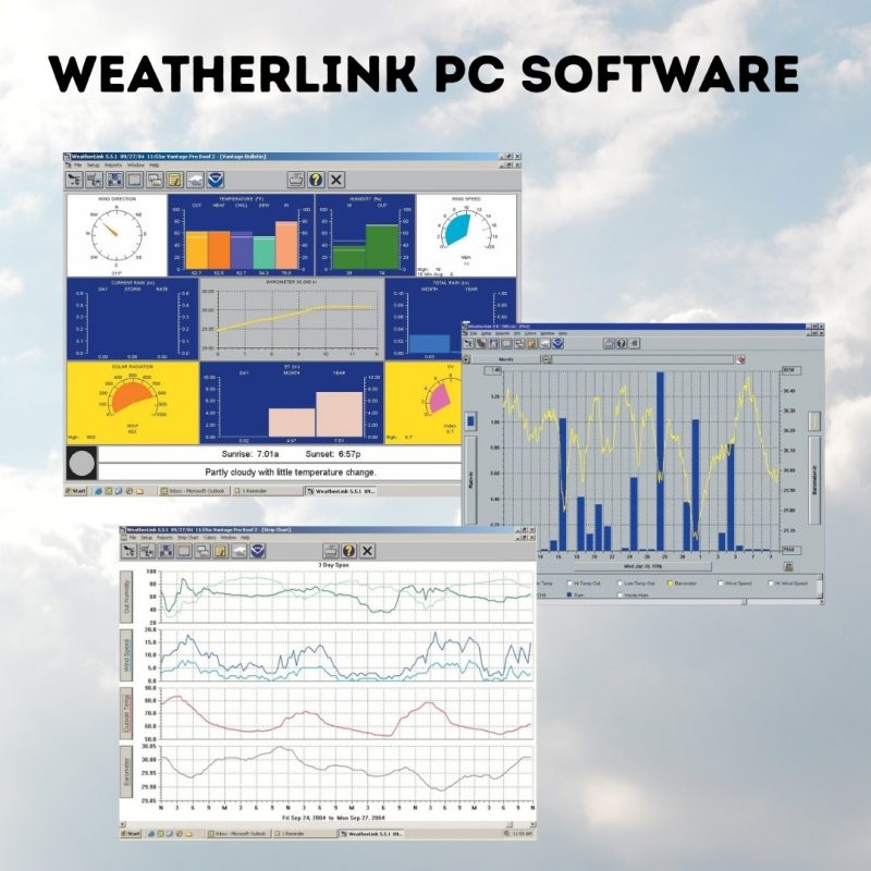 WeatherLink PC software screenshots