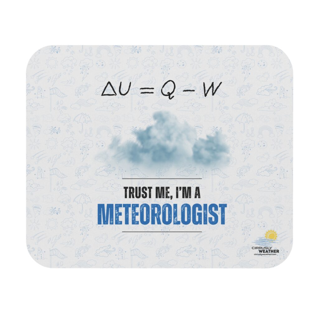 Trust Me I'm a Meteorologist Mouse Pad