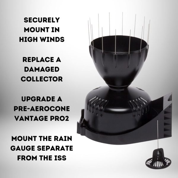 Davis AeroCone Rain Collector with Vantage Pro2 Mounting Base (6466)