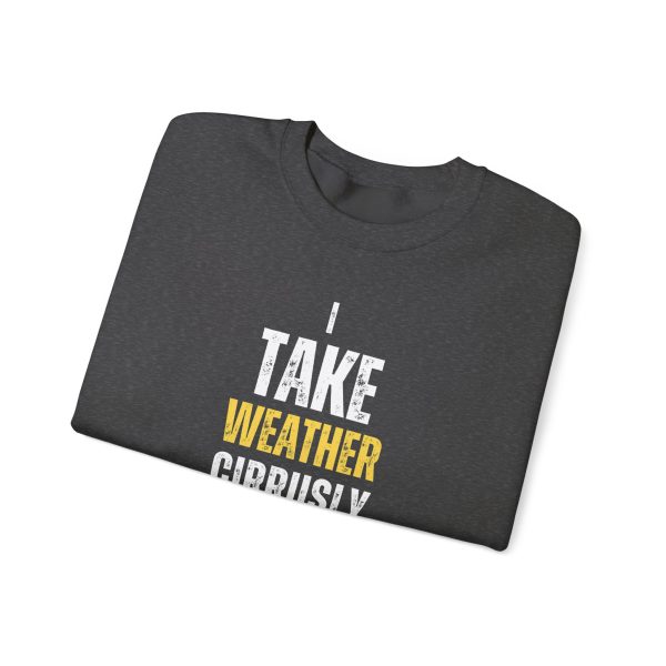 I Take Weather Cirrusly Sweatshirt, Dark Heather