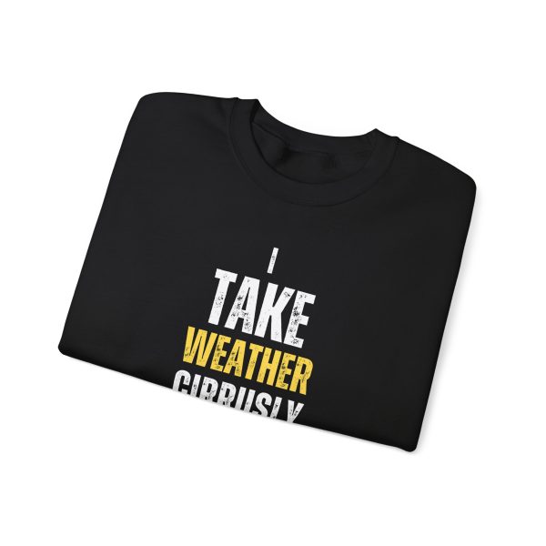 I Take Weather Cirrusly Sweatshirt, Black