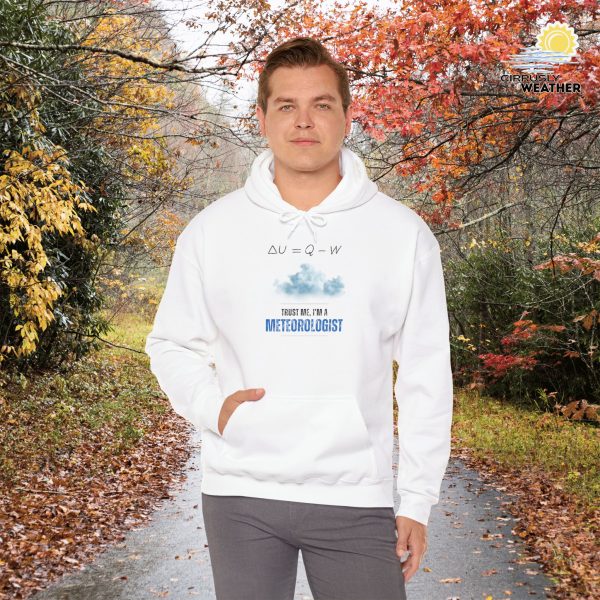 Trust Me I'm A Meteorologist Unisex Hoodie, White