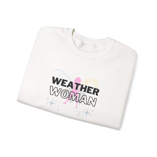 Weather Woman Crewneck Sweatshirt, White
