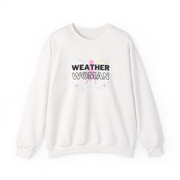 Weather Woman Crewneck Sweatshirt, White