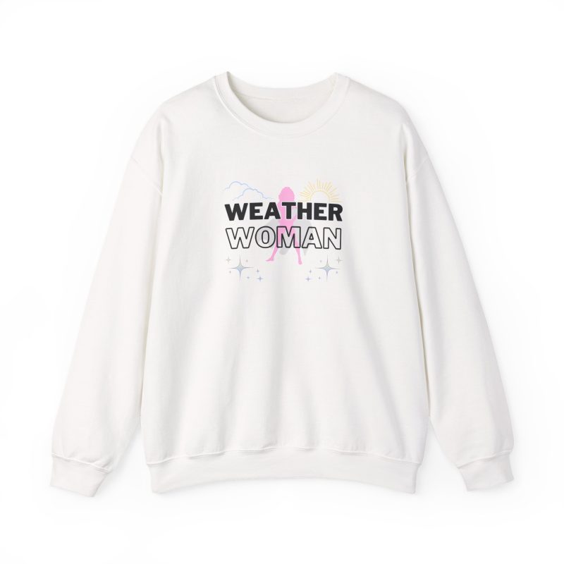 Weather Woman Crewneck Sweatshirt, White