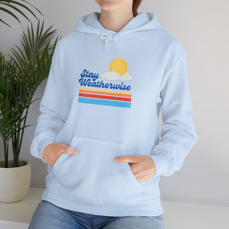 Stay Weatherwise Hoodie, Light Blue