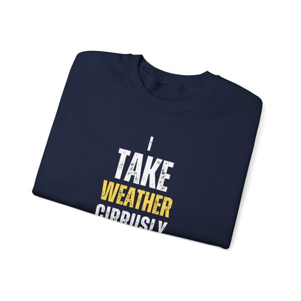 I Take Weather Cirrusly Sweatshirt, Navy