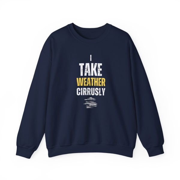 I Take Weather Cirrusly Sweatshirt, Navy